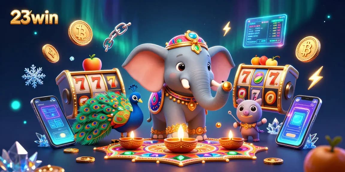 Experience thrilling gameplay with 23win's vibrant casino elements and dynamic visuals