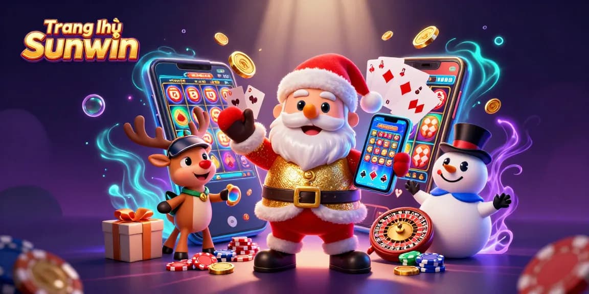 Experience the excitement at Trang chủ Sunwin with colorful jackpot slots and festive characters.