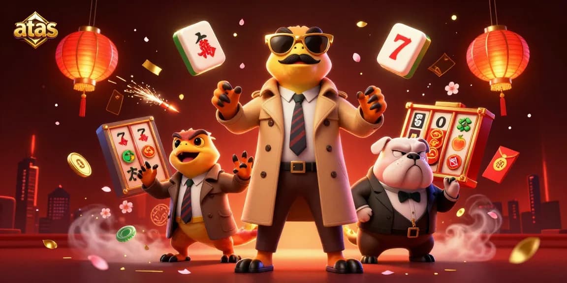 Experience the excitement of atas casino with raptors in disguise trying to enter a VIP lounge, illuminated by striking game elements.