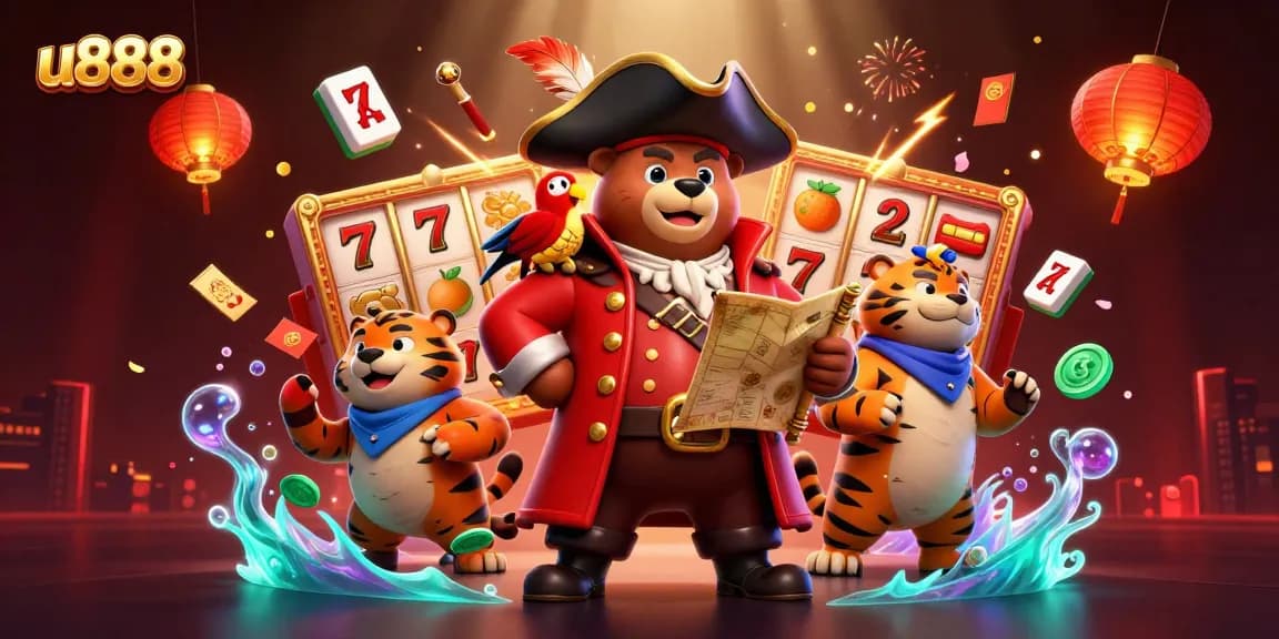 Experience the excitement of u888 with vibrant slots and engaging characters in this dynamic scene.