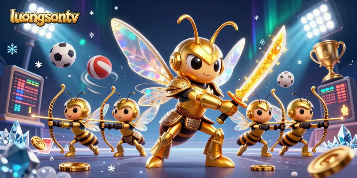 Experience thrilling gameplay with luongsontv's vibrant 3D illustration showcasing interactive sports elements.