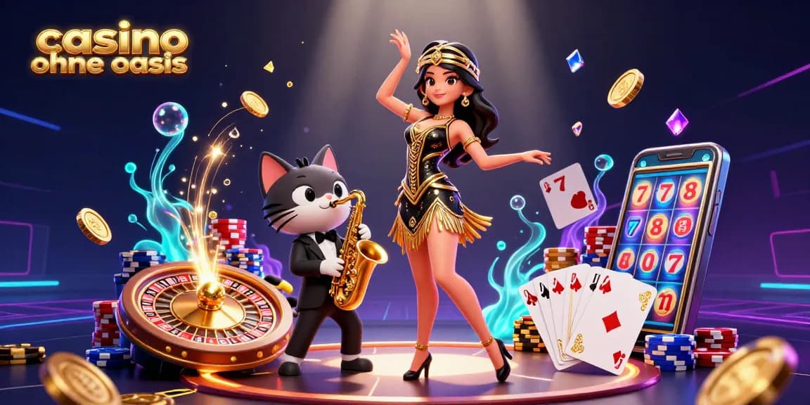 Cascade of coins and vibrant gameplay elements embodying the excitement of casino ohne oasis.