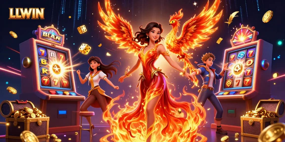Experience thrilling gameplay at LLWIN with lively characters and a vibrant casino atmosphere.