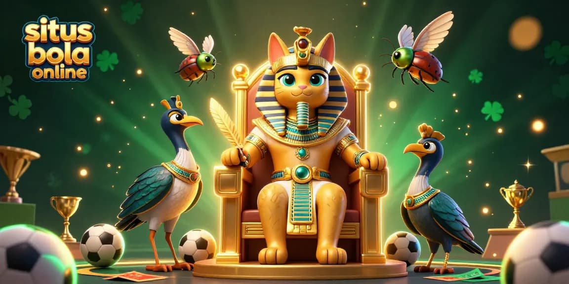 Engage in exhilarating sports betting with situs bola online, featuring dynamic characters and vibrant casino elements.