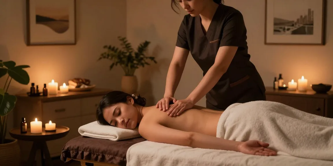 Experience a soothing 스웨디시출장 massage in a serene home setting with tranquil lighting and a professional therapist.