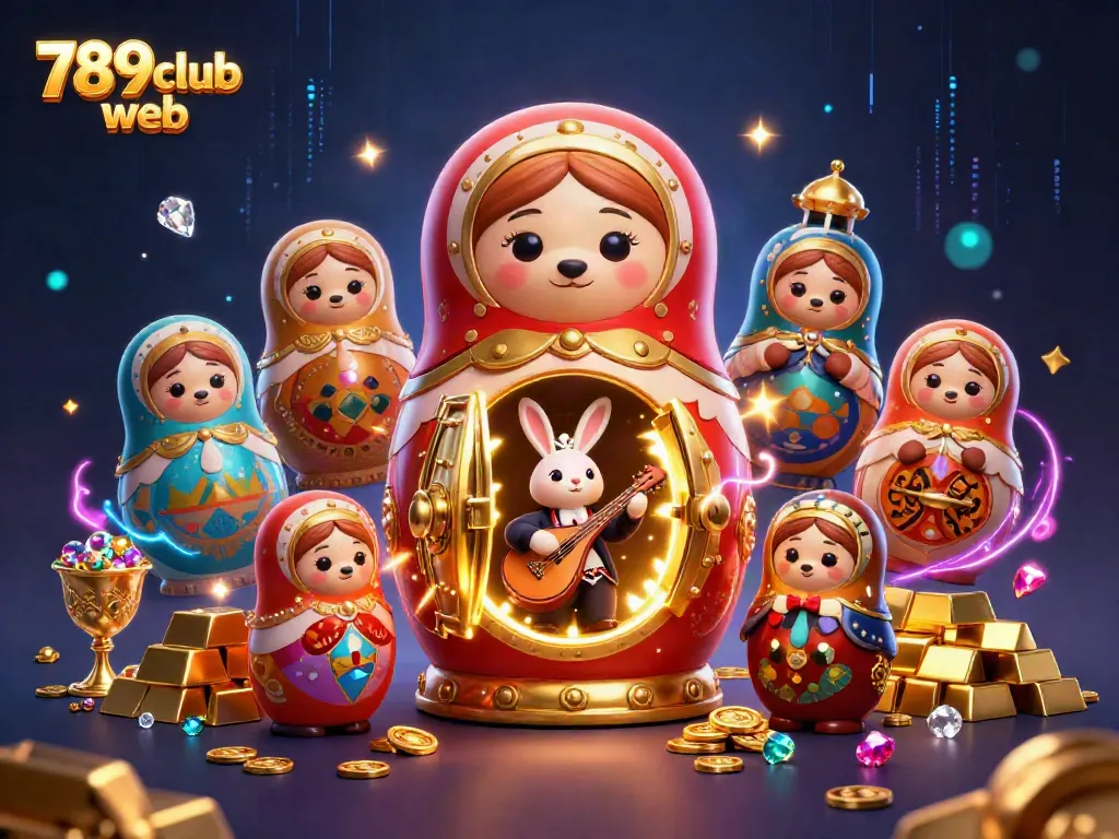Engage in thrilling gaming with 789club web featuring bright treasures, unique characters, and rich casino elements.