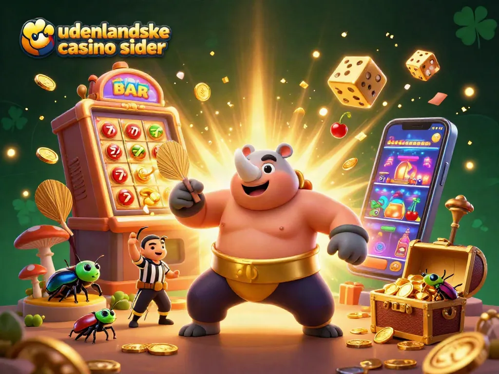 Experience the excitement of udenlandske casino sider with dynamic play and rich visuals in this 3D illustration.