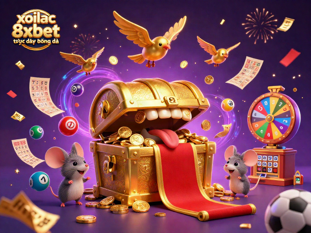 Experience excitement in sports betting with xoilac 8xbet trực tiếp bóng đá, showcasing dynamic game elements and engaging characters.