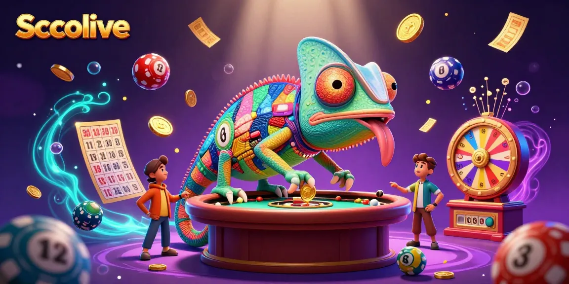 Socolive engages players with exciting lottery elements and a vibrant chameleon casino owner.