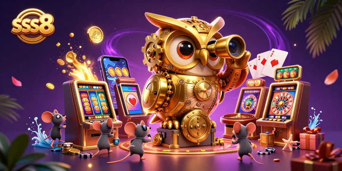 Engage with the excitement of sss8 as you explore a vivid casino scene filled with dynamic gaming elements.