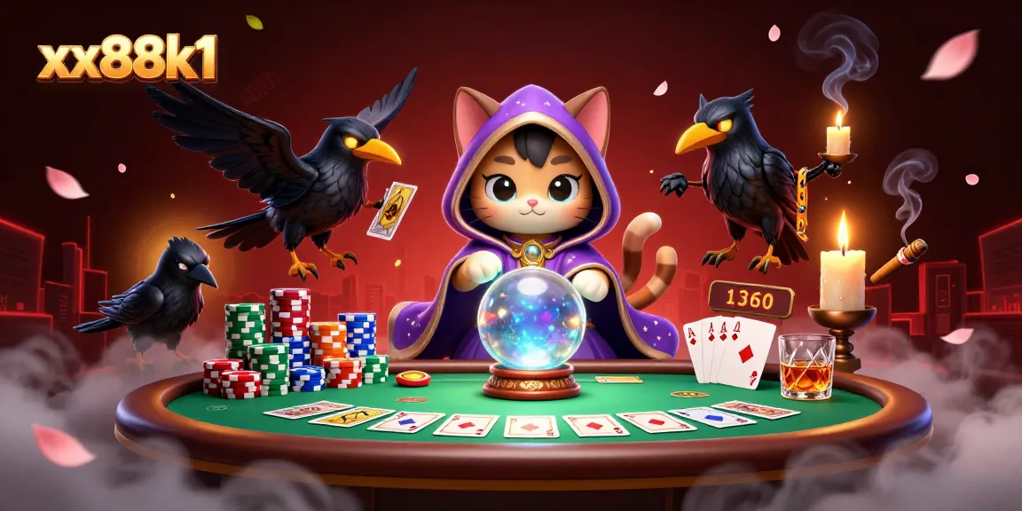 Engage with xx88k1's thrilling online casino experience featuring mystical characters and classic game elements.