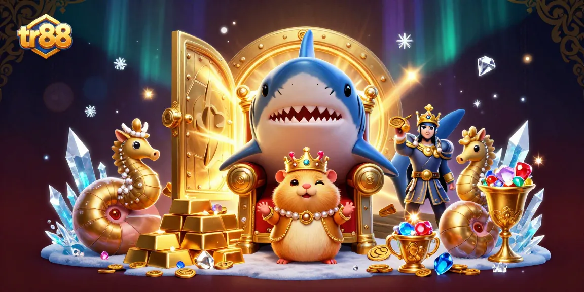 Experience thrilling gameplay at TR88 with charming characters celebrating wealth and adventure.