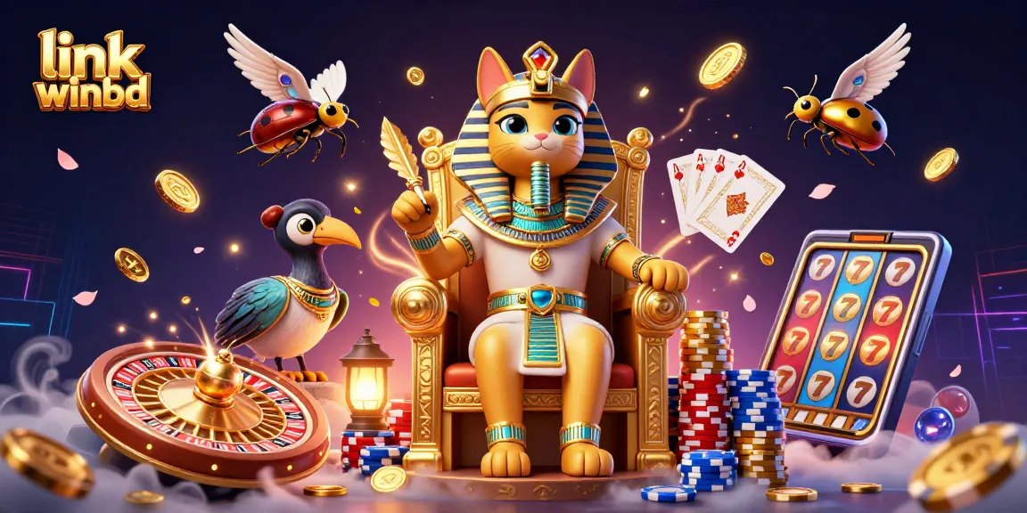Experience the excitement of link winbd with vibrant casino elements and captivating characters.