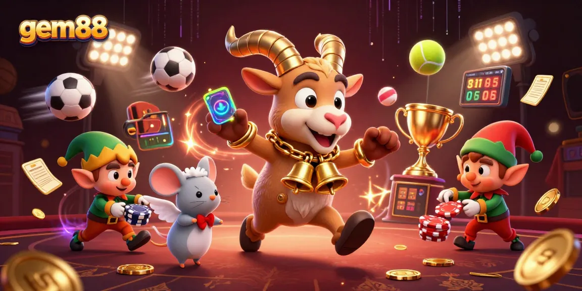 Experience the thrilling gem88 games where Krampus and friends create a chaotic casino scene.