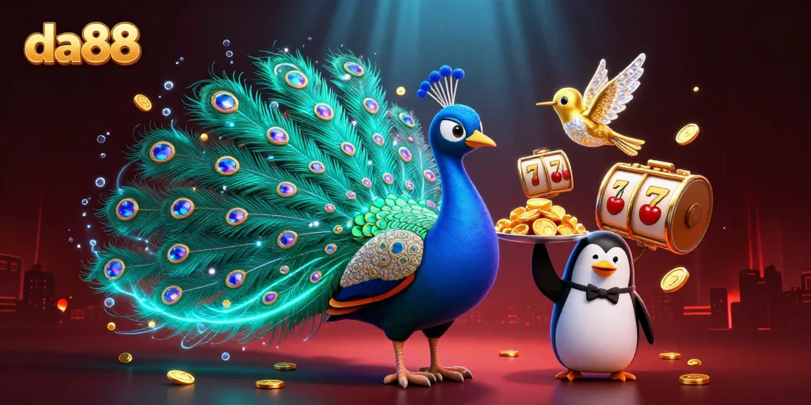 Experience the magic of da88 with colorful casino characters and vibrant slot-themed elements.