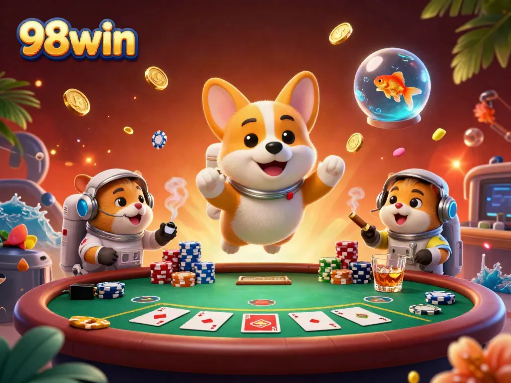 Engage with the vibrant world of 98win in zero gravity at a cosmic casino adventure!