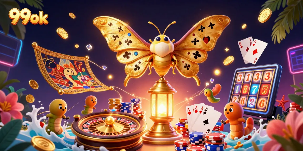 Experience thrilling gameplay at 99ok with vibrant casino scenes brought to life in 3D art.