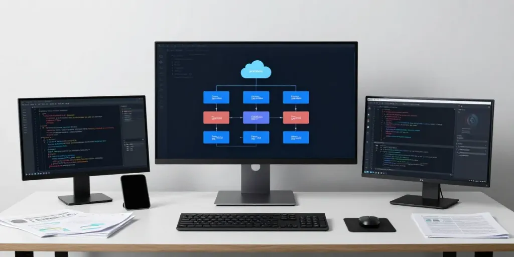 Regenwasserfiltration mit modernen Softwarelösungen in der technischen Entwicklung.