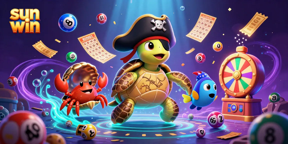 Engage with sun win's vibrant gaming environment featuring underwater treasure, colorful components, and energetic characters.