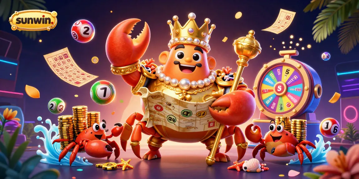 Engage with sunwin. as the golden crab emperor leads a vibrant 3D treasure hunt in a dazzling casino adventure.