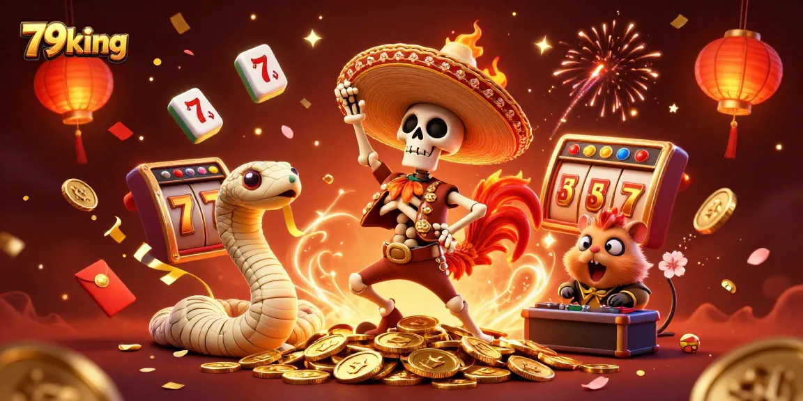 Experience thrilling gameplay at 79king with a festive 3D casino celebration filled with jackpots.
