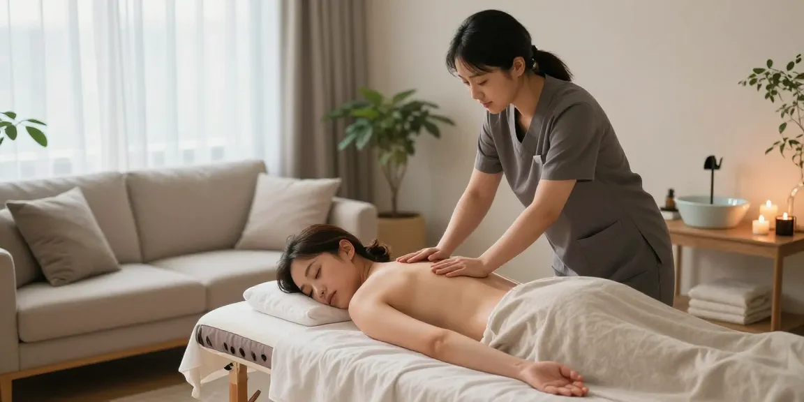 Experience soothing 은평구출장마사지 in a serene home setting with professional massage.