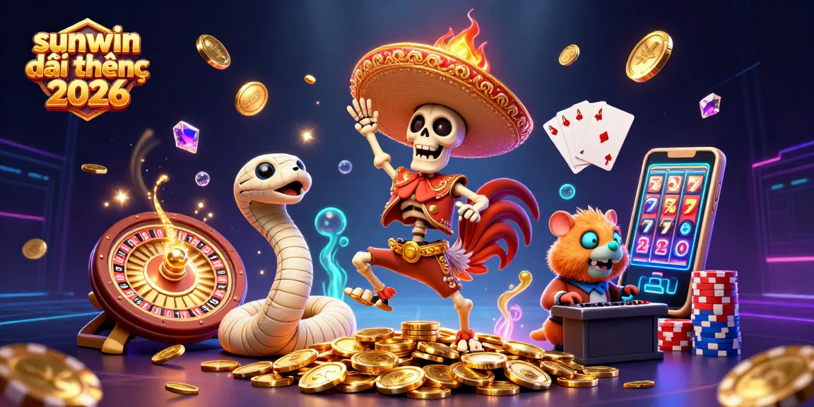Enjoy the thrilling excitement of sunwin đổi thưởng 2026 with vibrant characters in a lively casino atmosphere.