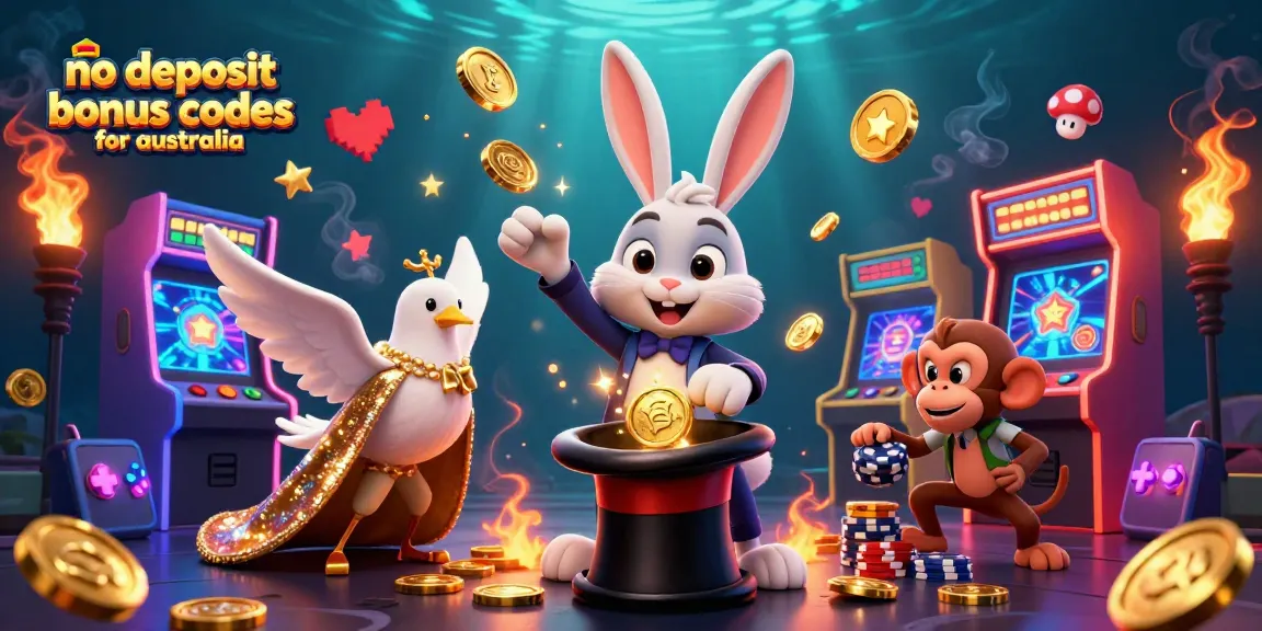 Experience thrilling no deposit bonus codes for australia with a magical scene of charming casino characters.
