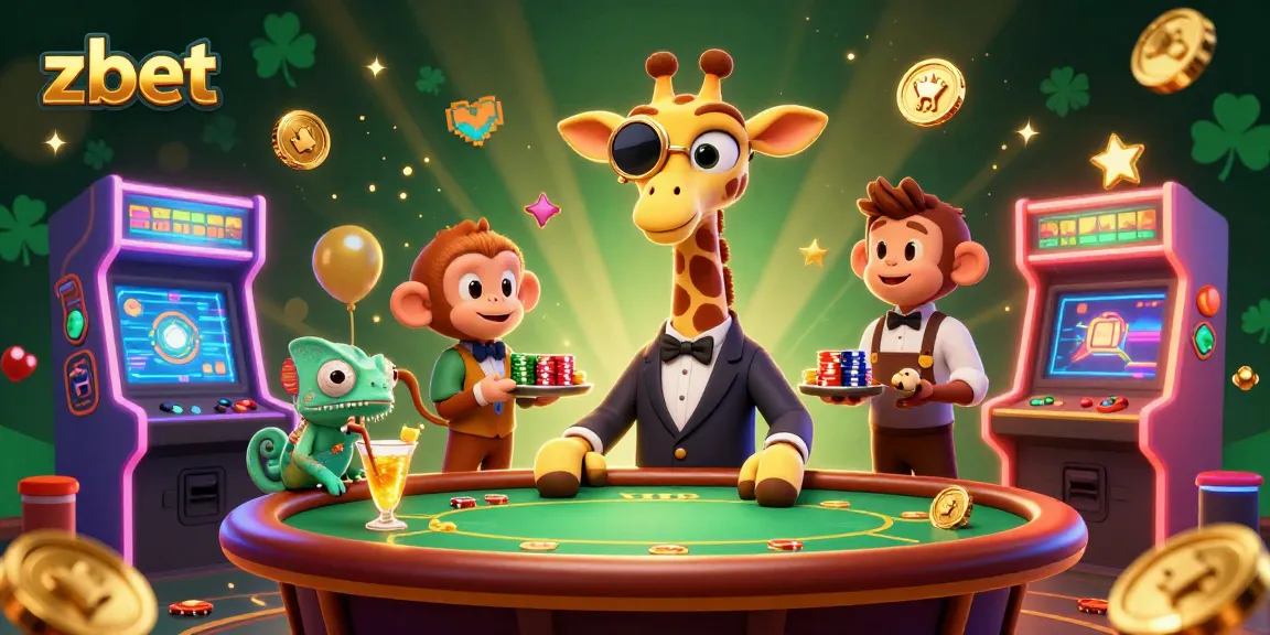 Experience high-stakes gaming at zbet, featuring vibrant 3D casino characters in action.