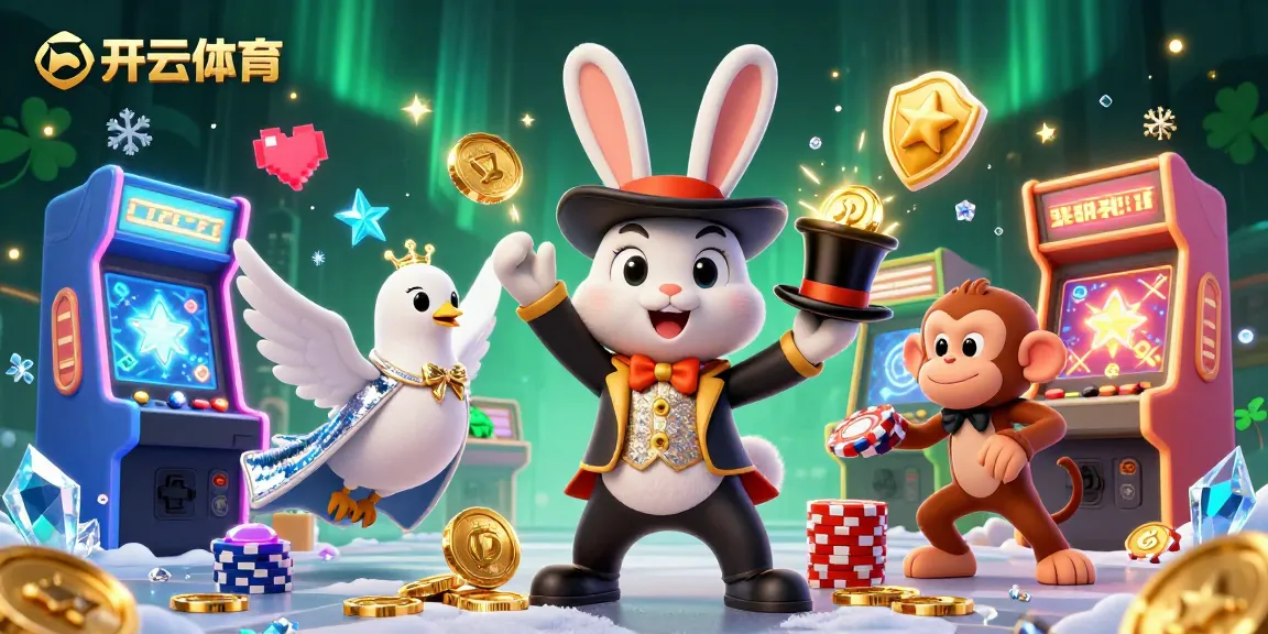 Experience the excitement of 开云体育 with this enchanting 3D illustration of gambling elements.